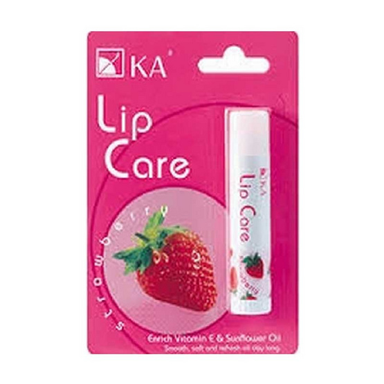 KA ลิปแคร์กลิ่นสตรอเบอร์รี่ (แพ็ก 3 ชิ้น) KA ลิปแคร์กลิ่นสตรอเบอร์รี่ (แพ็ก 3 ชิ้น)