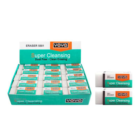 ยางลบดินสอ YOYA 5881 (แพ็ก30ก้อน) ยางลบดินสอ YOYA 5881 (แพ็ก30ก้อน)