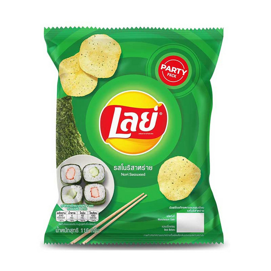 เลย์คลาสสิครสโนริสาหร่าย 116 กรัม เลย์คลาสสิครสโนริสาหร่าย 116 กรัม