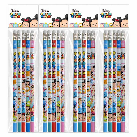 ดินสอไม้HB Tsum Tsum YOYA 5ด้าม/แพ็ค คละลาย (จำหน่าย 4 แพ็ค) ดินสอไม้HB Tsum Tsum YOYA 5ด้าม/แพ็ค คละลาย (จำหน่าย 4 แพ็ค)