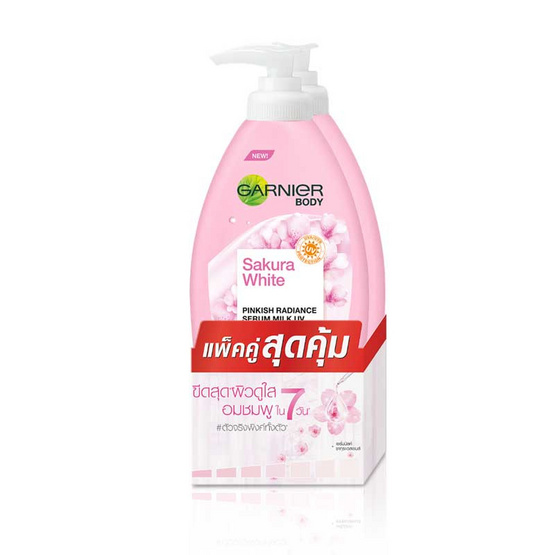 การ์นิเย่ บอดี้โลชั่นซากุระไวท์เซรั่ม 400 มล.x2 การ์นิเย่ บอดี้โลชั่นซากุระไวท์เซรั่ม 400 มล.x2
