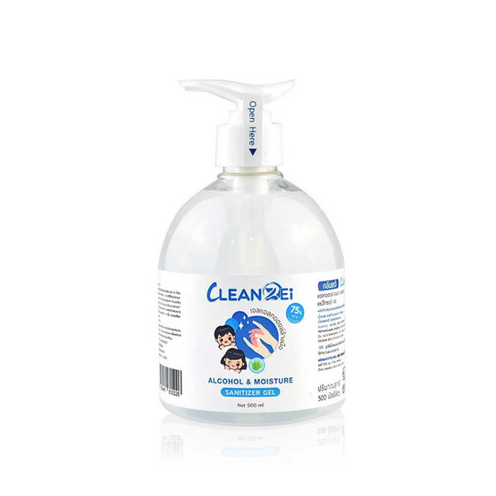 Cleanzei แอลกอฮอล์ แอนด์ มอยส์เจอร์ แซนิไทเซอร์ เจล 500 มล. Cleanzei แอลกอฮอล์ แอนด์ มอยส์เจอร์ แซนิไทเซอร์ เจล 500 มล.