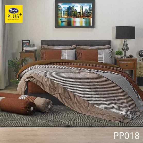 Satin Plus ชุดผ้าปูที่นอน PP018 Satin Plus ชุดผ้าปูที่นอน PP018