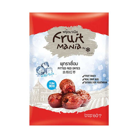 ฟรุ๊ตมาเนีย พุทราเชื่อม 60 กรัม (แพ็ก 6 ชิ้น) ฟรุ๊ตมาเนีย พุทราเชื่อม 60 กรัม (แพ็ก 6 ชิ้น)