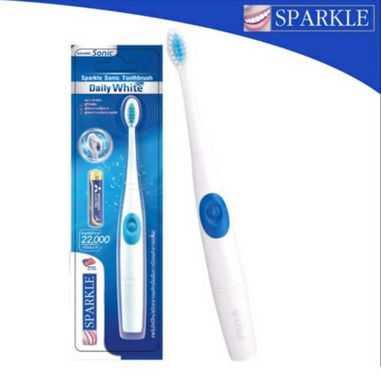 Sparkle Sonic แปรงสีฟันไฟฟ้า Toothbrush รุ่น Daily White Plus รุ่น SK0370 Sparkle Sonic แปรงสีฟันไฟฟ้า Toothbrush รุ่น Daily White Plus รุ่น SK0370