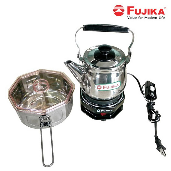 FUJIKA เตาไฟฟ้ามินิอเนกประสงค์ พร้อมหม้อสแตนเสลและกาสแตนเลส รุ่น MN-451/KP FUJIKA เตาไฟฟ้ามินิอเนกประสงค์ พร้อมหม้อสแตนเสลและกาสแตนเลส รุ่น MN-451/KP