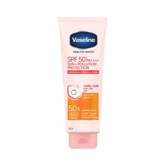 วาสลีน เฮลตี้ไวท์ ซันแอนด์โพลูชั่น โพรเทคชั่น ฟอร์มูล่า SPF50+ PA+++ เซรั่ม 320มล. วาสลีน เฮลตี้ไวท์ ซันแอนด์โพลูชั่น โพรเทคชั่น ฟอร์มูล่า SPF50+ PA+++ เซรั่ม 320มล.