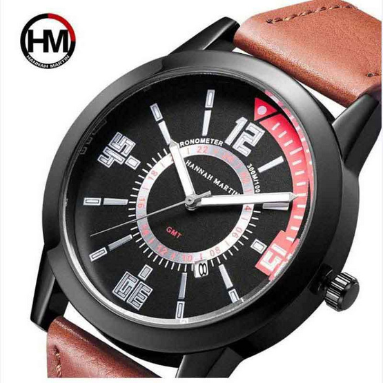 HANNAH MARTIN ผู้ชาย รุ่น HM7014น้ำตาล HANNAH MARTIN ผู้ชาย รุ่น HM7014น้ำตาล