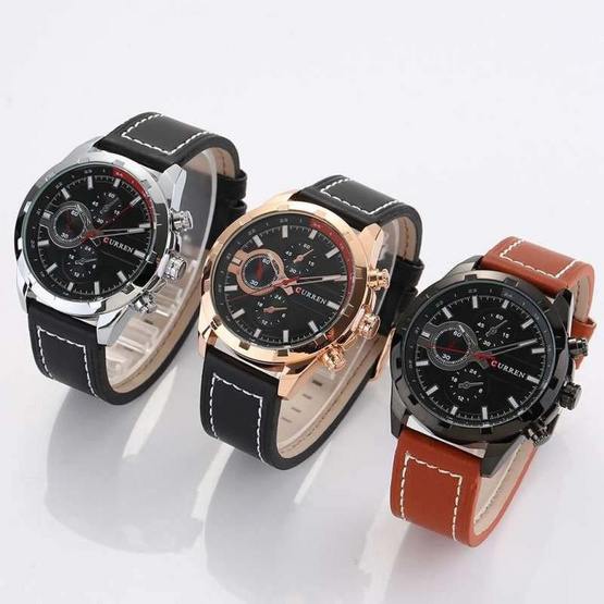 Curren รุ่น C8216น้ำตาล/ดำ Curren รุ่น C8216น้ำตาล/ดำ