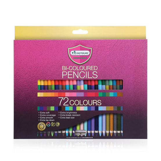 มาสเตอร์อาร์ต ดินสอสี 2หัว 72สี มาสเตอร์อาร์ต ดินสอสี 2หัว 72สี