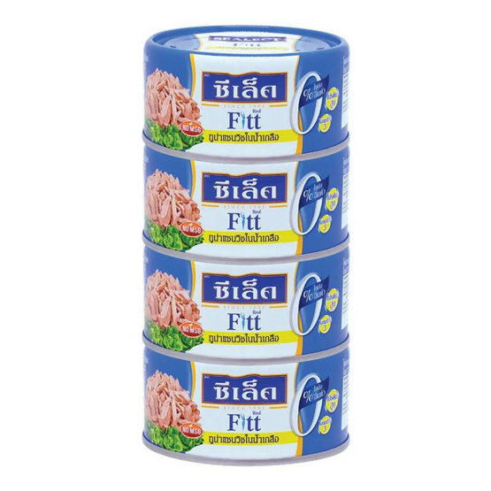 ซีเล็คฟิตต์ ทูน่าในน้ำเกลือ 165 กรัม แพ็ก 4 ชิ้น ซีเล็คฟิตต์ ทูน่าในน้ำเกลือ 165 กรัม แพ็ก 4 ชิ้น