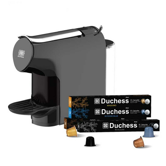 Duchess เครื่องชงกาแฟระบบแคปซูล รุ่น CM6300B พร้อมกาแฟแคปซูล 40 แคปซูล (คละรส) Duchess เครื่องชงกาแฟระบบแคปซูล รุ่น CM6300B พร้อมกาแฟแคปซูล 40 แคปซูล (คละรส)