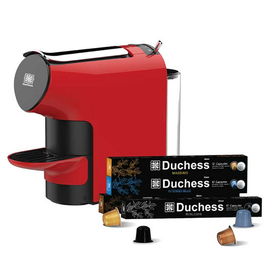 Duchess เครื่องชงกาแฟระบบแคปซูล รุ่น CM6300R พร้อมกาแฟแคปซูล 40 แคปซูล (คละรส) Duchess เครื่องชงกาแฟระบบแคปซูล รุ่น CM6300R พร้อมกาแฟแคปซูล 40 แคปซูล (คละรส)