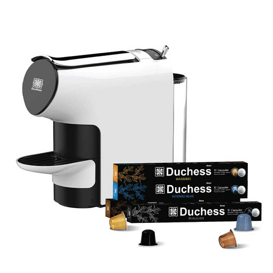 Duchess เครื่องชงกาแฟระบบแคปซูล รุ่น CM6300W พร้อมกาแฟแคปซูล 40 แคปซูล (คละรส) Duchess เครื่องชงกาแฟระบบแคปซูล รุ่น CM6300W พร้อมกาแฟแคปซูล 40 แคปซูล (คละรส)