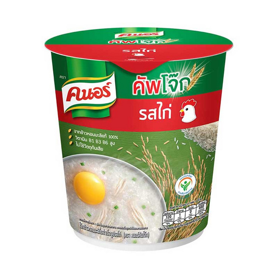 คนอร์คัพโจ๊กรสไก่ชนิดถ้วย 35 กรัม (แพ็ก 6 ถ้วย) คนอร์คัพโจ๊กรสไก่ชนิดถ้วย 35 กรัม (แพ็ก 6 ถ้วย)
