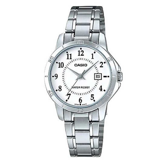 Casio นาฬิกาข้อมือ รุ่น LTP-V004D-7BUDF Casio นาฬิกาข้อมือ รุ่น LTP-V004D-7BUDF
