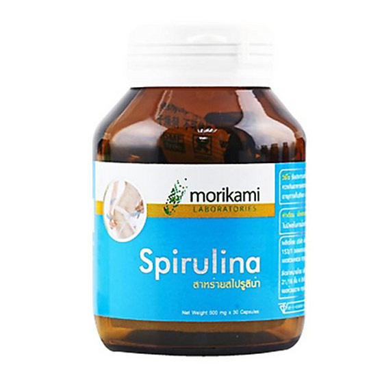 Morikami สาหร่ายสไปรูลิน่า บรรจุ 30 แคปซูล ซื้อ 1 แถม 1 Morikami สาหร่ายสไปรูลิน่า บรรจุ 30 แคปซูล ซื้อ 1 แถม 1