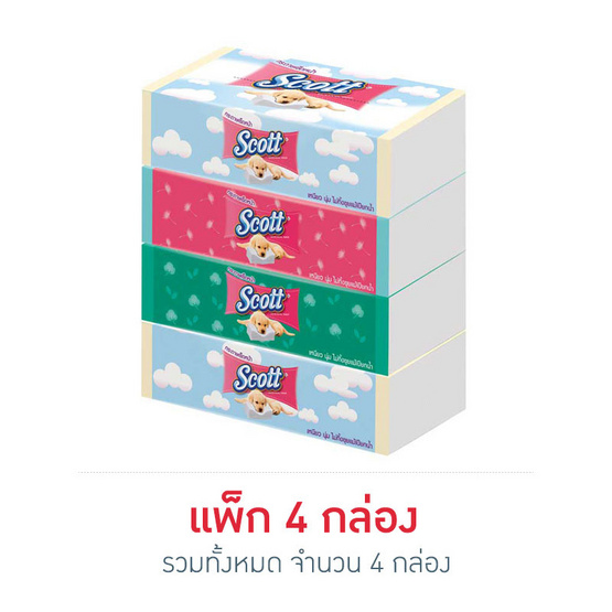 สก๊อตต์ ซอฟบ๊อกซ์ 120 แผ่น (แพ็ก4) สก๊อตต์ ซอฟบ๊อกซ์ 120 แผ่น (แพ็ก4)