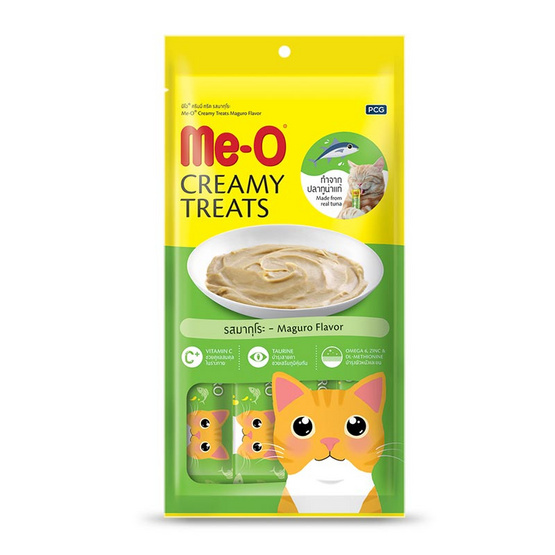 ขนมแมวเลีย มีโอ รสมากุโระ 15 กรัม X 4 ชิ้น ขนมแมวเลีย มีโอ รสมากุโระ 15 กรัม X 4 ชิ้น