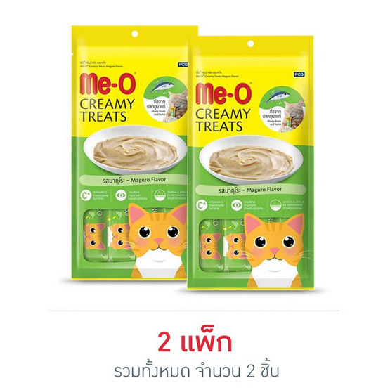 ขนมแมวเลีย มีโอ รสมากุโระ 15 กรัม X 4 ชิ้น ขนมแมวเลีย มีโอ รสมากุโระ 15 กรัม X 4 ชิ้น