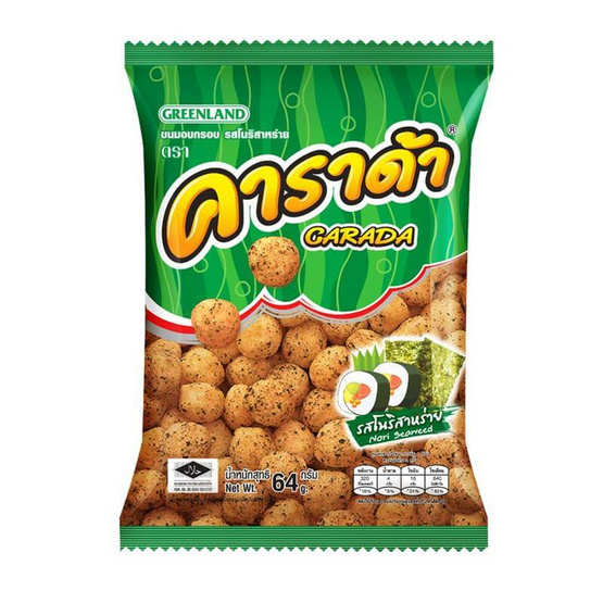 คาราด้า รสโนริสาหร่าย 64 กรัม แพ็ก 4 ชิ้น คาราด้า รสโนริสาหร่าย 64 กรัม แพ็ก 4 ชิ้น