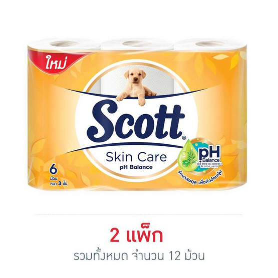 สก๊อตต์ สกิน แคร์ แพ็ก 6 ม้วน สก๊อตต์ สกิน แคร์ แพ็ก 6 ม้วน