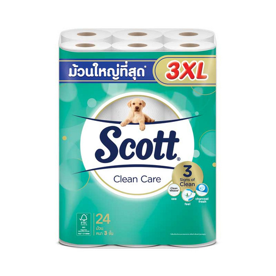 สก๊อตต์ คลีนแคร์ 3XL แพ็ก 24 ม้วน สก๊อตต์ คลีนแคร์ 3XL แพ็ก 24 ม้วน