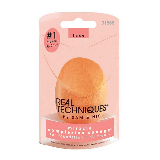 Real Techniques ฟองน้ำไข่ MIRACLE COMPLEXION SPONGE 1566 Real Techniques ฟองน้ำไข่ MIRACLE COMPLEXION SPONGE 1566