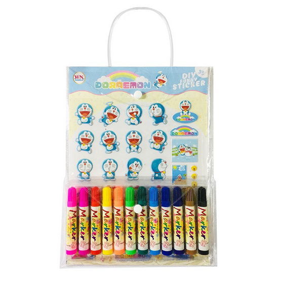 Set กระเป๋า Doraemon + สติ๊กเกอร์โฟม + สีเมจิก Set กระเป๋า Doraemon + สติ๊กเกอร์โฟม + สีเมจิก