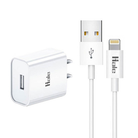 Hale หัวชาร์จพร้อมสาย Lightning รุ่น HCS-06L Hale หัวชาร์จพร้อมสาย Lightning รุ่น HCS-06L