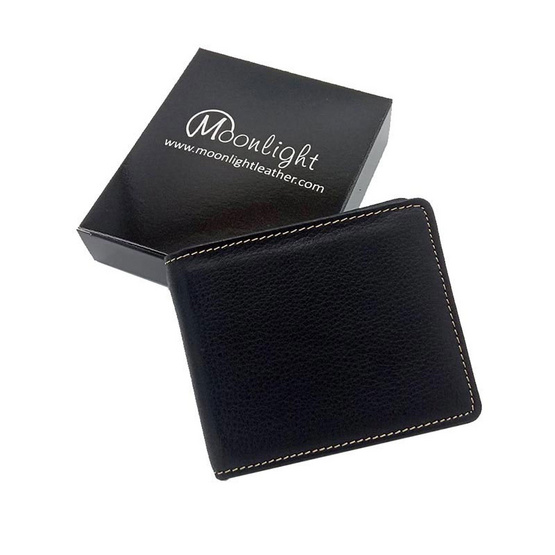 Moonlight WL073BKO กระเป๋าสตางค์หนังแท้ 100% สีดำ Moonlight WL073BKO กระเป๋าสตางค์หนังแท้ 100% สีดำ