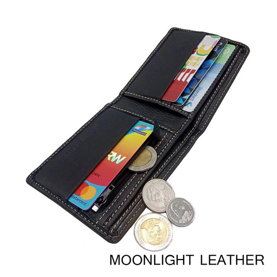 Moonlight WL073BKO กระเป๋าสตางค์หนังแท้ 100% สีดำ Moonlight WL073BKO กระเป๋าสตางค์หนังแท้ 100% สีดำ