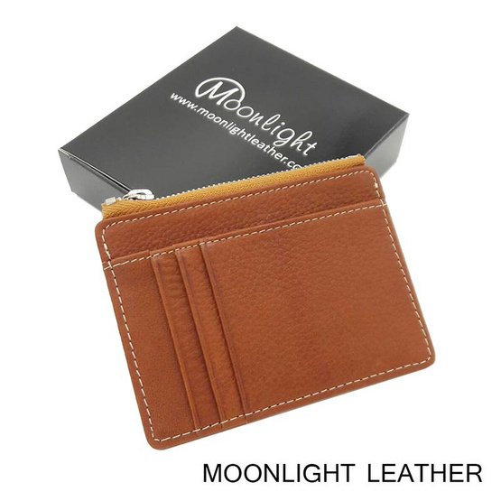 Moonlight AC027TAO กระเป๋าใส่เหรียญ ใส่บัตรหนังแท้รุ่น Pure สีน้ำตาลอ่อน Moonlight AC027TAO กระเป๋าใส่เหรียญ ใส่บัตรหนังแท้รุ่น Pure สีน้ำตาลอ่อน