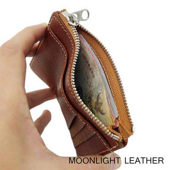 Moonlight AC027TAO กระเป๋าใส่เหรียญ ใส่บัตรหนังแท้รุ่น Pure สีน้ำตาลอ่อน Moonlight AC027TAO กระเป๋าใส่เหรียญ ใส่บัตรหนังแท้รุ่น Pure สีน้ำตาลอ่อน