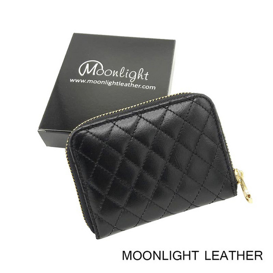Moonlight WL078BKO กระเป๋าใส่เหรียญหนังแท้ MOONLIGHT รุ่น Mizzy สีดำ Moonlight WL078BKO กระเป๋าใส่เหรียญหนังแท้ MOONLIGHT รุ่น Mizzy สีดำ