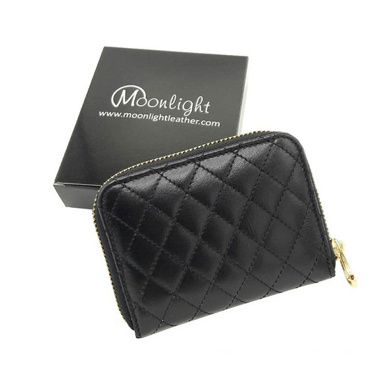 Moonlight WL078BKO กระเป๋าใส่เหรียญหนังแท้ MOONLIGHT รุ่น Mizzy สีดำ Moonlight WL078BKO กระเป๋าใส่เหรียญหนังแท้ MOONLIGHT รุ่น Mizzy สีดำ