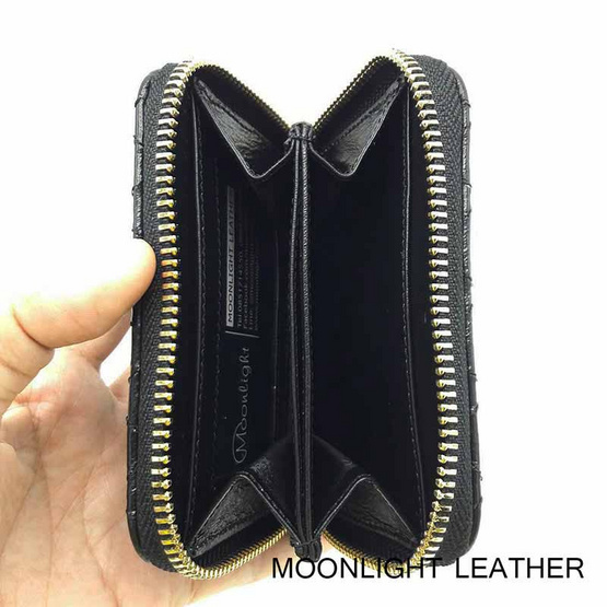 Moonlight WL078BKO กระเป๋าใส่เหรียญหนังแท้ MOONLIGHT รุ่น Mizzy สีดำ Moonlight WL078BKO กระเป๋าใส่เหรียญหนังแท้ MOONLIGHT รุ่น Mizzy สีดำ