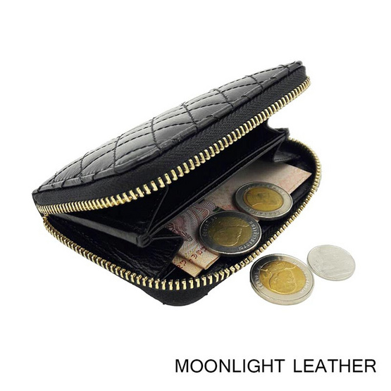 Moonlight WL078BKO กระเป๋าใส่เหรียญหนังแท้ MOONLIGHT รุ่น Mizzy สีดำ Moonlight WL078BKO กระเป๋าใส่เหรียญหนังแท้ MOONLIGHT รุ่น Mizzy สีดำ