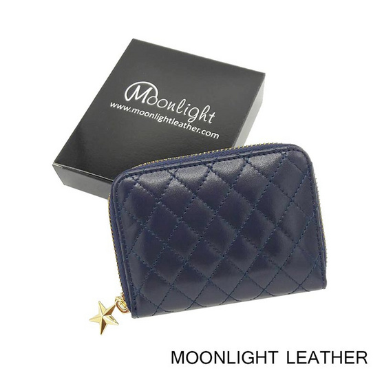 Moonlight WL078BLO กระเป๋าใส่เหรียญหนังแท้ MOONLIGHT รุ่น Mizzy สีน้ำเงิน Moonlight WL078BLO กระเป๋าใส่เหรียญหนังแท้ MOONLIGHT รุ่น Mizzy สีน้ำเงิน