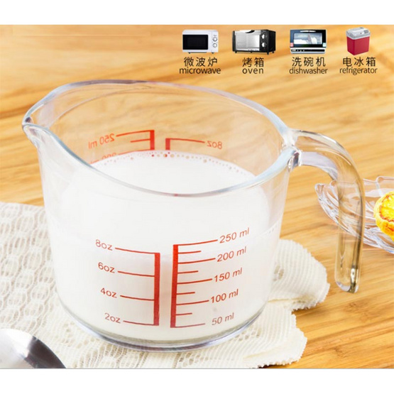 Abloom แก้วตวง ทนความร้อนสูง Measuring Glass , Measuring Cup 250 ml. Abloom แก้วตวง ทนความร้อนสูง Measuring Glass , Measuring Cup 250 ml.