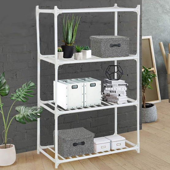 TS Modern Living ชั้นเหล็กวางของ 4 ชั้น รุ่น SH0001WH TS Modern Living ชั้นเหล็กวางของ 4 ชั้น รุ่น SH0001WH
