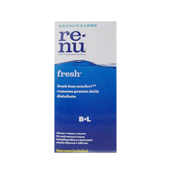 Renu Fresh น้ำยาล้างคอนแทคเลนส์ ขนาด 120 มล. Renu Fresh น้ำยาล้างคอนแทคเลนส์ ขนาด 120 มล.