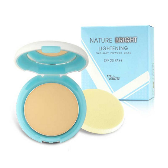 Tellme Nature Bright Lightenning Two-Way Powed Cake SPF20 PA+++ #C3 สำหรับผิวสองสี 10 g Tellme Nature Bright Lightenning Two-Way Powed Cake SPF20 PA+++ #C3 สำหรับผิวสองสี 10 g