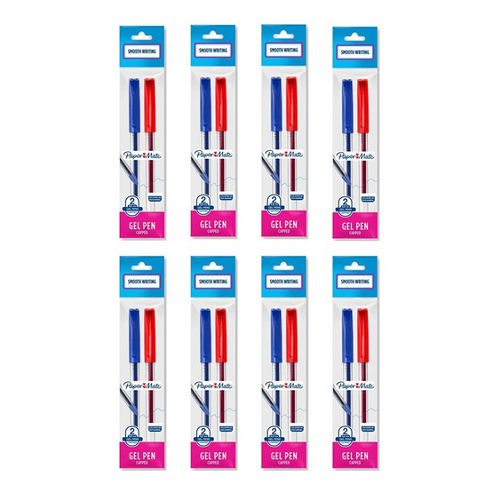 Paper Mate ปากกาเจลจิฟฟี่ 0.5 มม. แพ็กคู่น้ำเงิน-แดง Paper Mate ปากกาเจลจิฟฟี่ 0.5 มม. แพ็กคู่น้ำเงิน-แดง