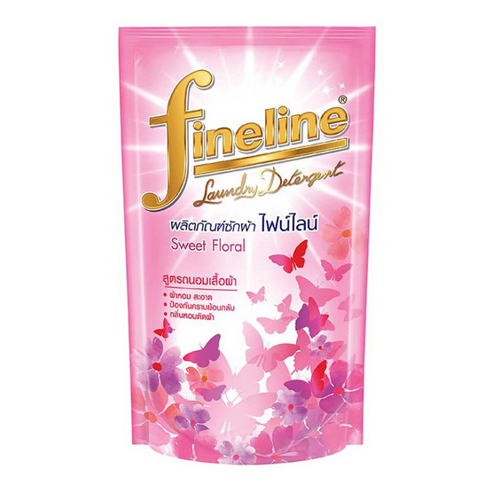 ไฟน์ไลน์ น้ำยาซักผ้าสวีทฟอรัลสีชมพู 400 มล. ไฟน์ไลน์ น้ำยาซักผ้าสวีทฟอรัลสีชมพู 400 มล.