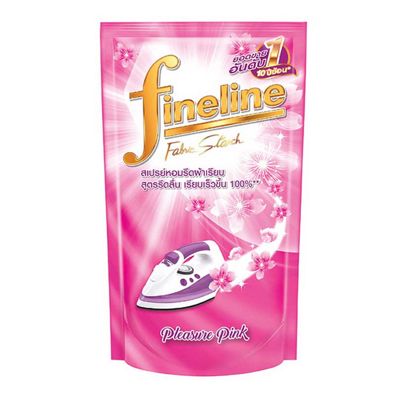 ไฟน์ไลน์ น้ำยารีดผ้าเรียบสีชมพู 800 มล. ถุงเติม ไฟน์ไลน์ น้ำยารีดผ้าเรียบสีชมพู 800 มล. ถุงเติม