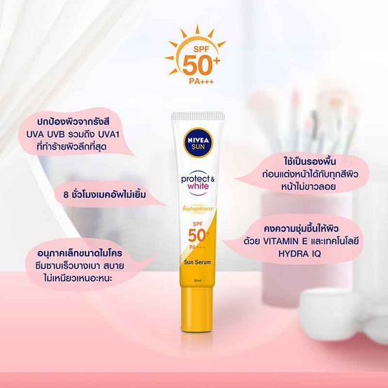 นีเวีย เซรั่ม ซันเฟสไวท์รีแพร์ SPF50+ 30 มล. นีเวีย เซรั่ม ซันเฟสไวท์รีแพร์ SPF50+ 30 มล.