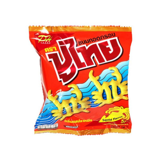 ปูไทยขนมทอดกรอบ รสปลาหมึก 14 กรัม แพ็ก 12 ชิ้น ปูไทยขนมทอดกรอบ รสปลาหมึก 14 กรัม แพ็ก 12 ชิ้น