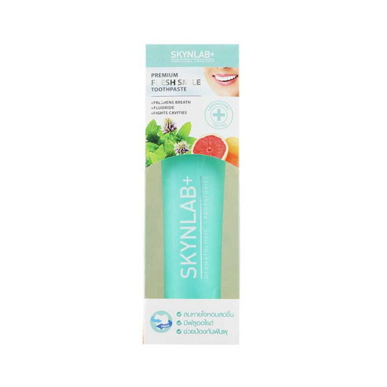 Skynlab ยาสีฟันพรีเมี่ยมเฟรชสไมล์ 160 กรัม Skynlab ยาสีฟันพรีเมี่ยมเฟรชสไมล์ 160 กรัม