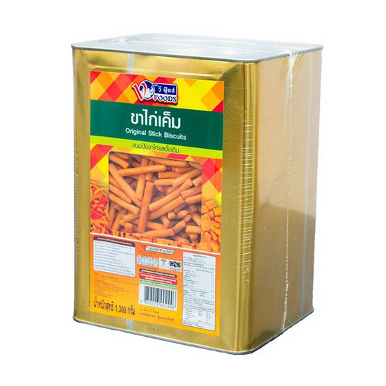 วีฟู้ดส์ ขาไก่เค็ม (ขนมปี๊บ) 1.3 กิโลกรัม วีฟู้ดส์ ขาไก่เค็ม (ขนมปี๊บ) 1.3 กิโลกรัม